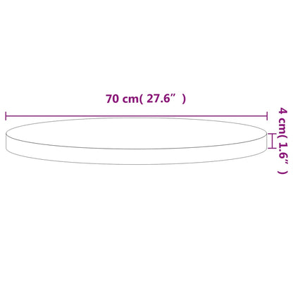 Tafelblad Rond Ø70X4 Cm Massief Beukenhout