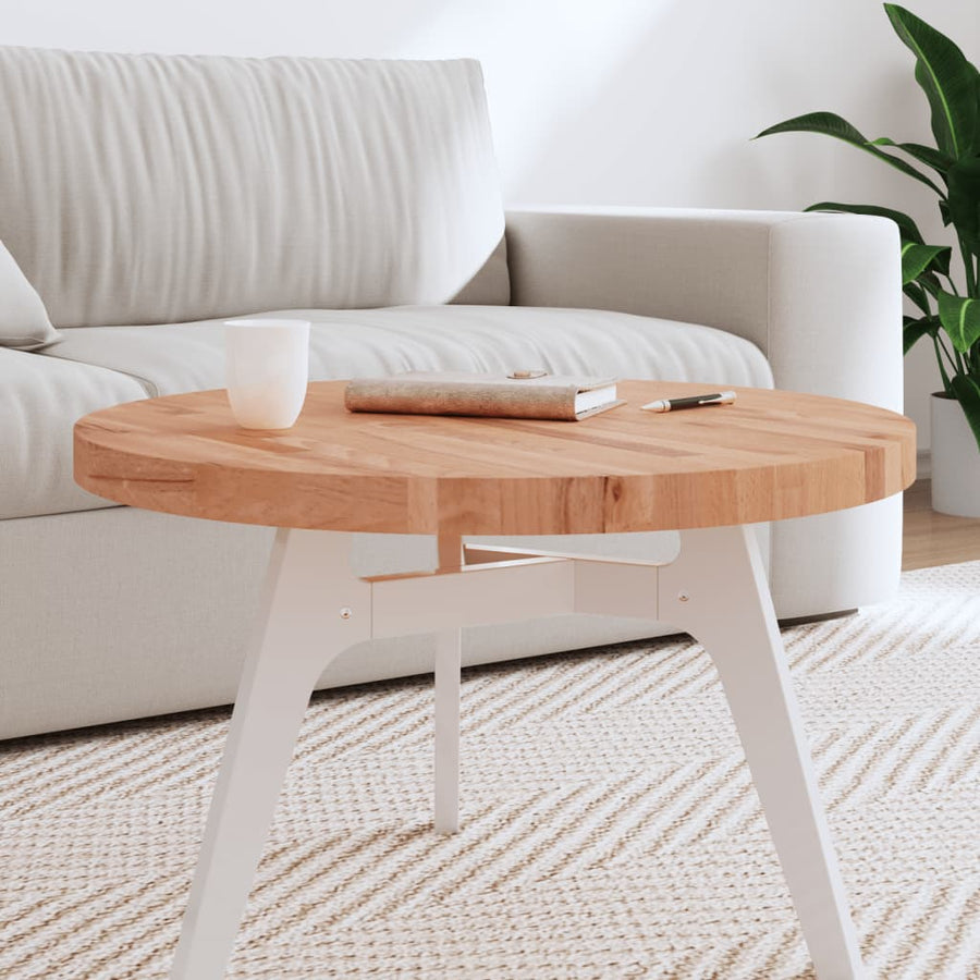 Tafelblad Rond Ø70X4 Cm Massief Beukenhout