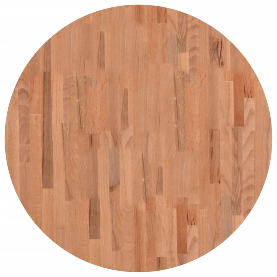 Tafelblad Rond Ø80X4 Cm Massief Beukenhout
