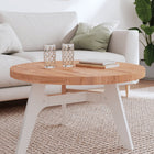Round Tabletop Ø80x4 cm Solid Beech Wood