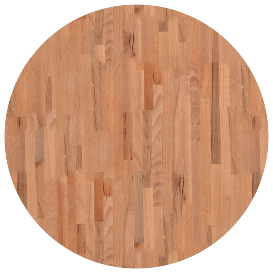 Tafelblad Rond Ø90X4 Cm Massief Beukenhout