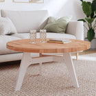 Tabletop round Ø90x4 cm solid beech wood