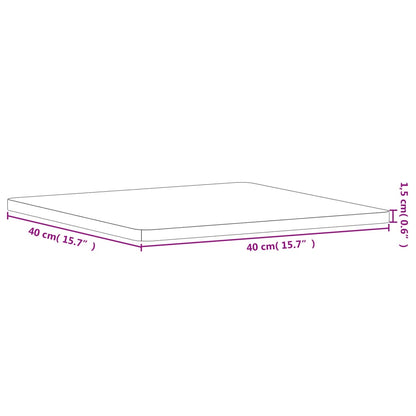 Tafelblad Vierkant 40X40X1,5 Cm Massief Beukenhout