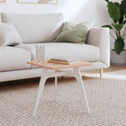 Tabletop square 40x40x1.5 cm solid beech wood