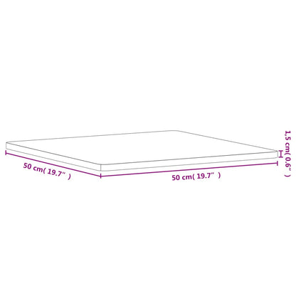 Tafelblad Vierkant 50X50X1,5 Cm Massief Beukenhout