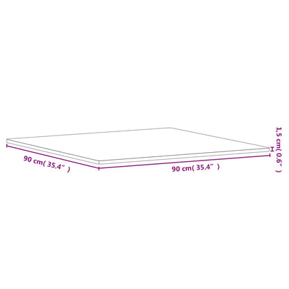 Tafelblad Vierkant 90X90X1,5 Cm Massief Beukenhout