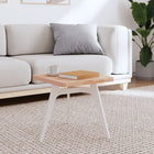 Tabletop square 40x40x2.5 cm solid beech wood
