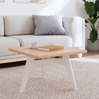 Table top square 60x60x2.5 cm solid beech wood