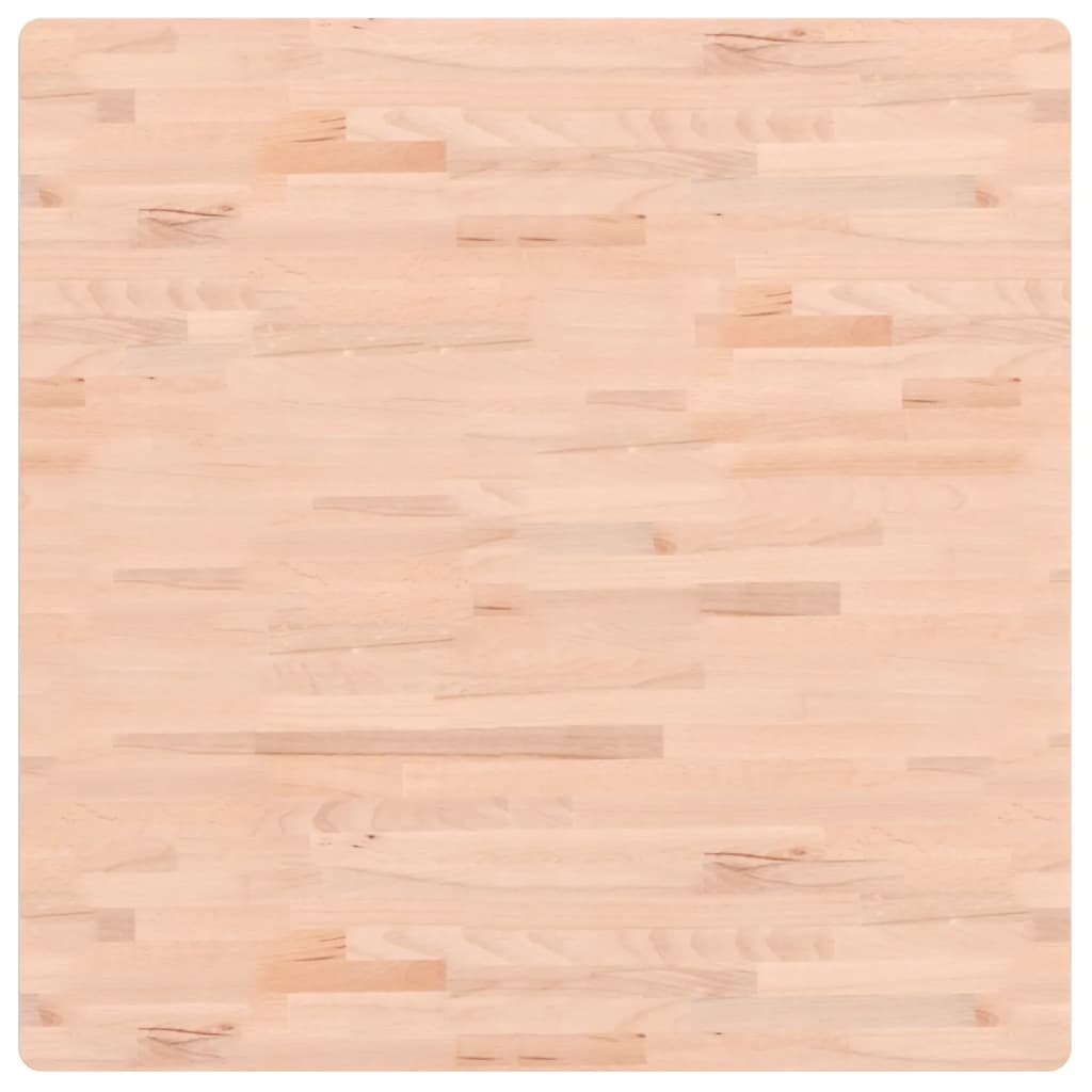 Tafelblad vierkant 90x90x2,5 cm massief beukenhout