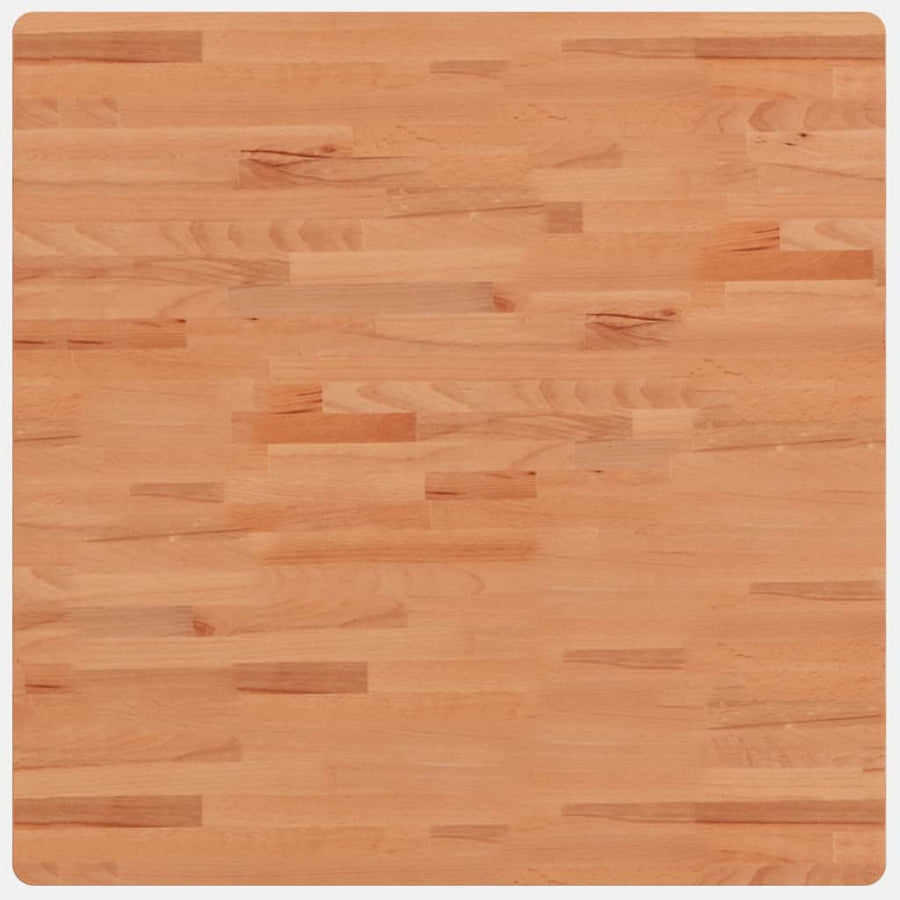 Tafelblad Vierkant 80X80X1,5 Cm Massief Beukenhout