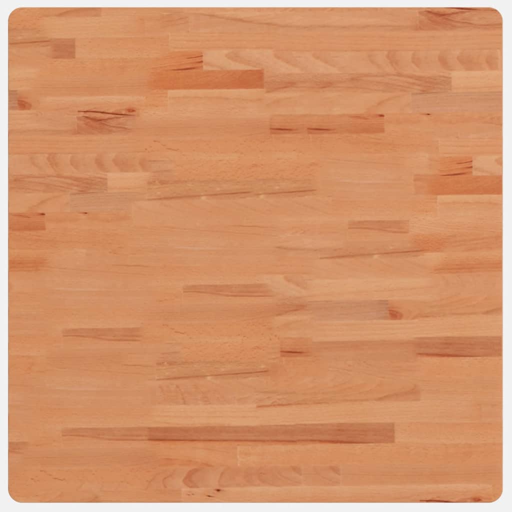 Tafelblad Vierkant 70X70X2,5 Cm Massief Beukenhout