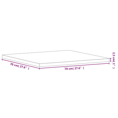 Tafelblad Vierkant 70X70X2,5 Cm Massief Beukenhout