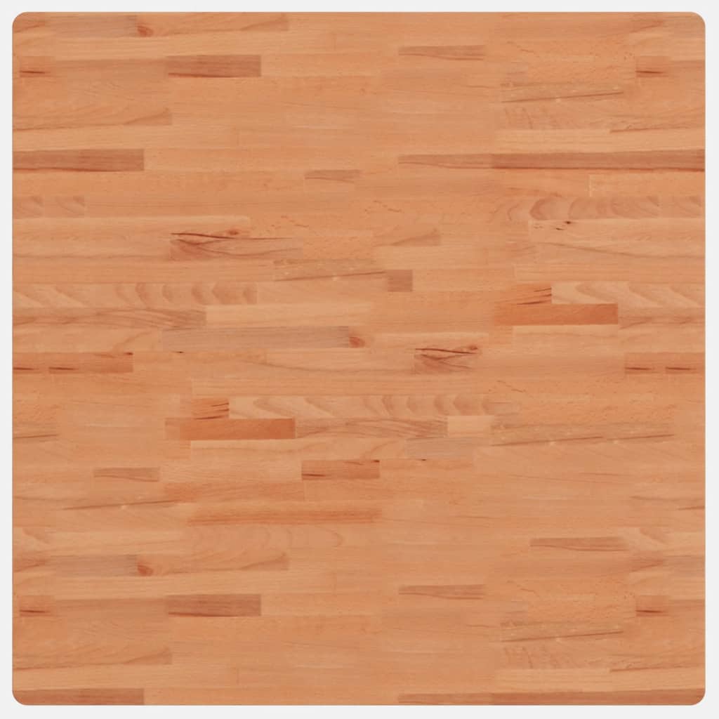 Tafelblad vierkant 90x90x2,5 cm massief beukenhout