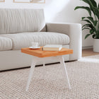 Tabletop square 40x40x4 cm solid beech wood