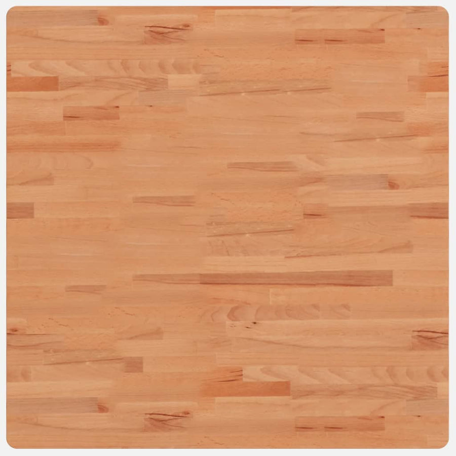 Tafelblad Vierkant Massief Beukenhout 80 x 80 x 4 cm