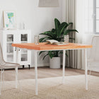Tabletop square 90x90x4 cm solid beech wood