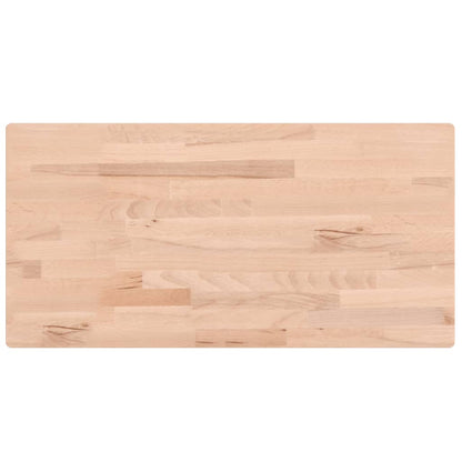 Wastafelblad 100X50X1,5 Cm Massief Beukenhout 100 x 50 x 1.5 cm Naturel