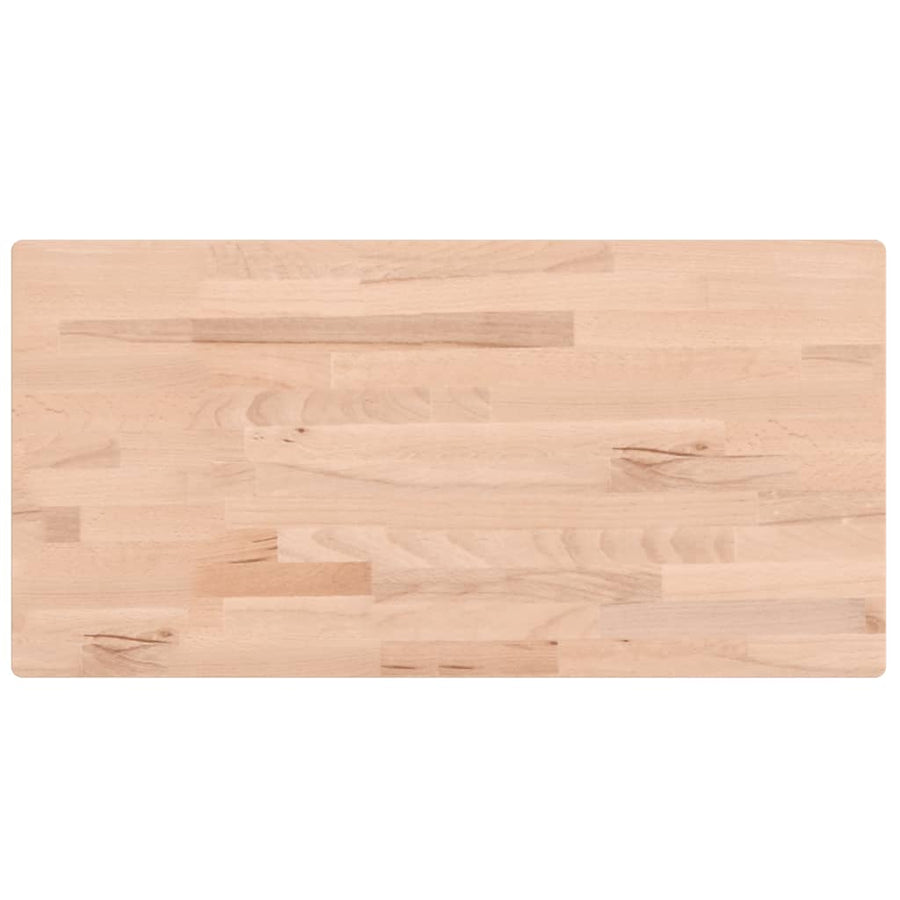 Wastafelblad 100X50X1,5 Cm Massief Beukenhout 100 x 50 x 1.5 cm Naturel