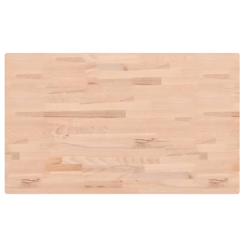 Wastafelblad 100X60X1,5 Cm Massief Beukenhout 100 x 60 x 1.5 cm Naturel