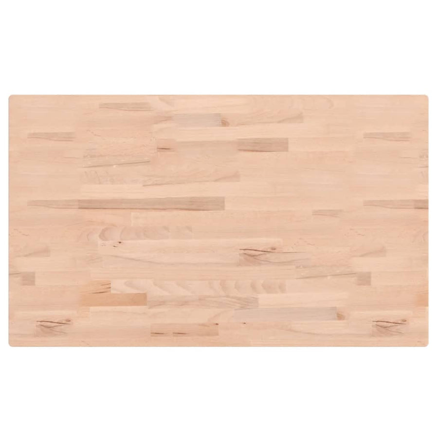 Wastafelblad 100X60X1,5 Cm Massief Beukenhout 100 x 60 x 1.5 cm Naturel