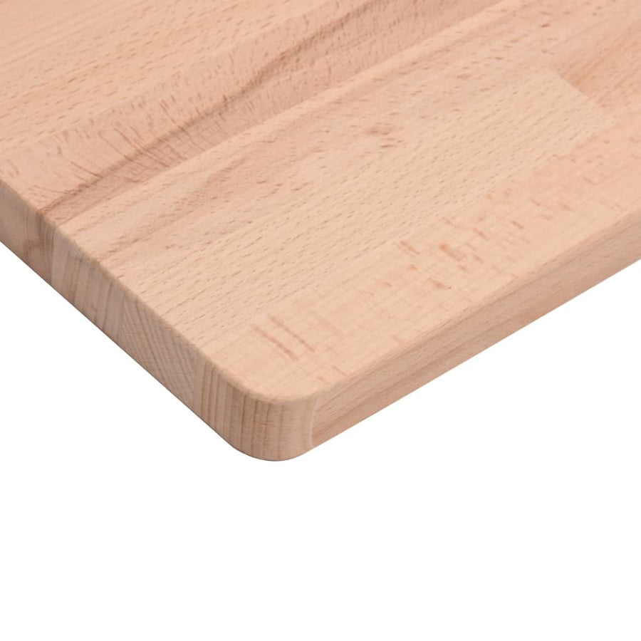 Wastafelblad 80X40X2,5 Cm Massief Beukenhout 80 x 40 x 2.5 cm Naturel
