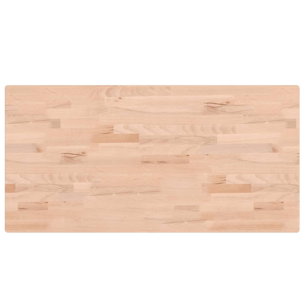 Wastafelblad 100X50X2,5 Cm Massief Beukenhout 100 x 50 x 2.5 cm Naturel