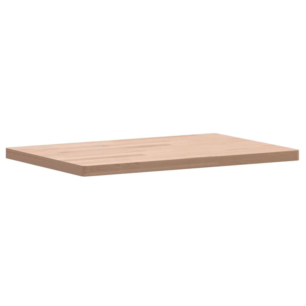 Wastafelblad 60x40x2,5 cm massief beukenhout 60 x 40 x 2.5 cm Naturel