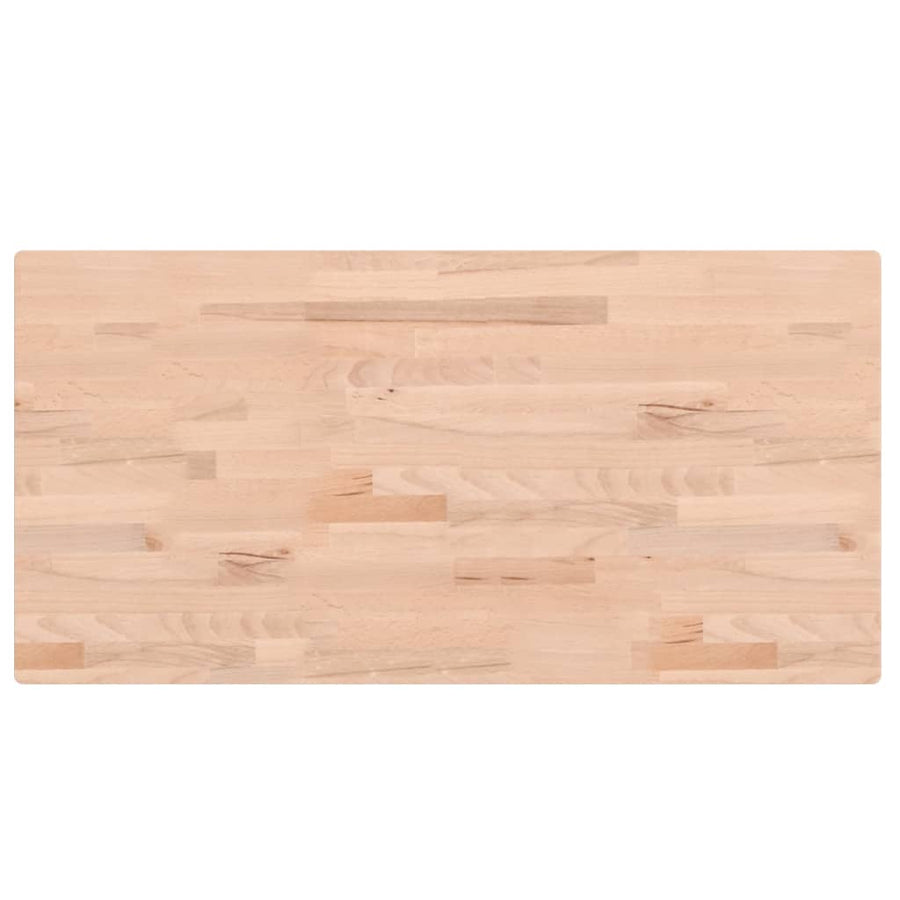 Wastafelblad Massief Beukenhout 100 x 50 x 4 cm Naturel
