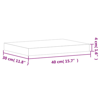 Snijplank 40X30X4 Cm Massief Beukenhout 40 x 30 x 4 cm