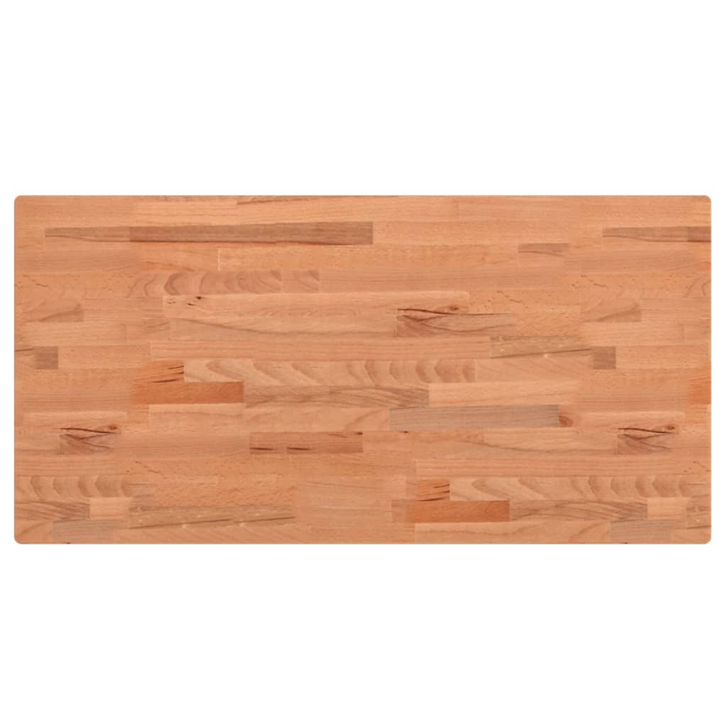 Wastafelblad 80X40X1,5 Cm Massief Beukenhout 80 x 40 x 1.5 cm Bruin