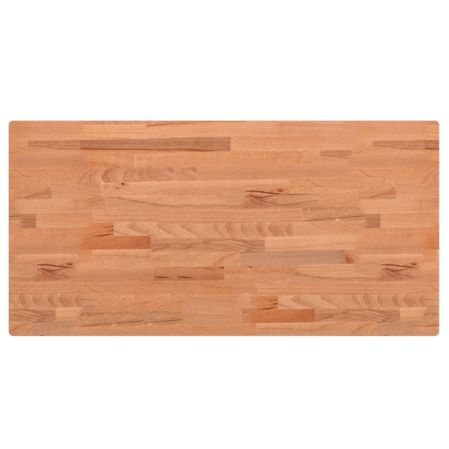 Wastafelblad 80X40X1,5 Cm Massief Beukenhout 80 x 40 x 1.5 cm Bruin