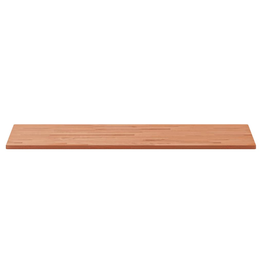 Wastafelblad 100X50X1,5 Cm Massief Beukenhout 100 x 50 x 1.5 cm Bruin