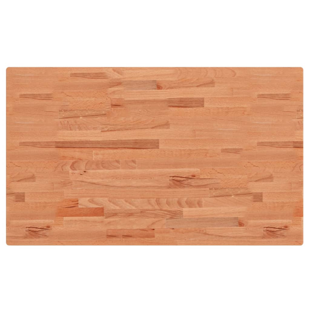 Wastafelblad 100X60X1,5 Cm Massief Beukenhout 100 x 60 x 1.5 cm Bruin
