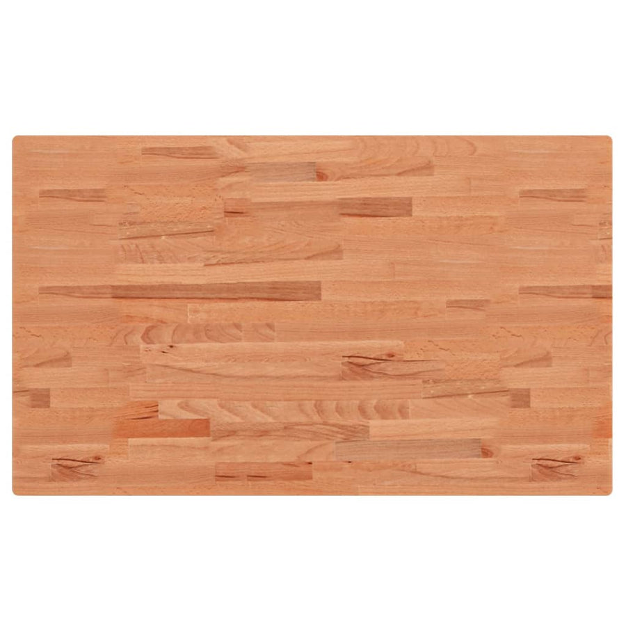Wastafelblad 100X60X1,5 Cm Massief Beukenhout 100 x 60 x 1.5 cm Bruin