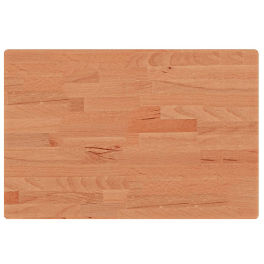 Wastafelblad 60X40X2,5 Cm Massief Beukenhout 60 x 40 x 2.5 cm Bruin