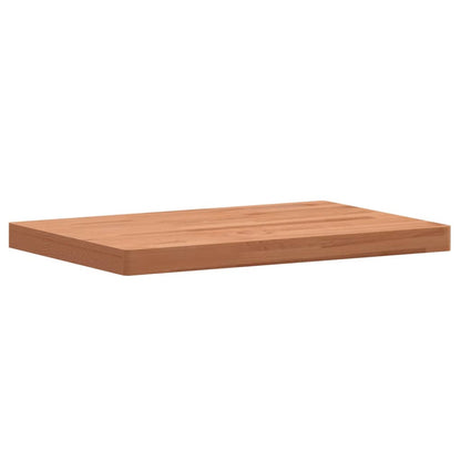 Wastafelblad Massief Beukenhout 80 x 40 x 4 cm Bruin