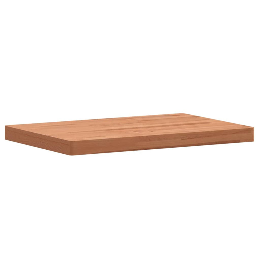 Wastafelblad Massief Beukenhout 80 x 40 x 4 cm Bruin