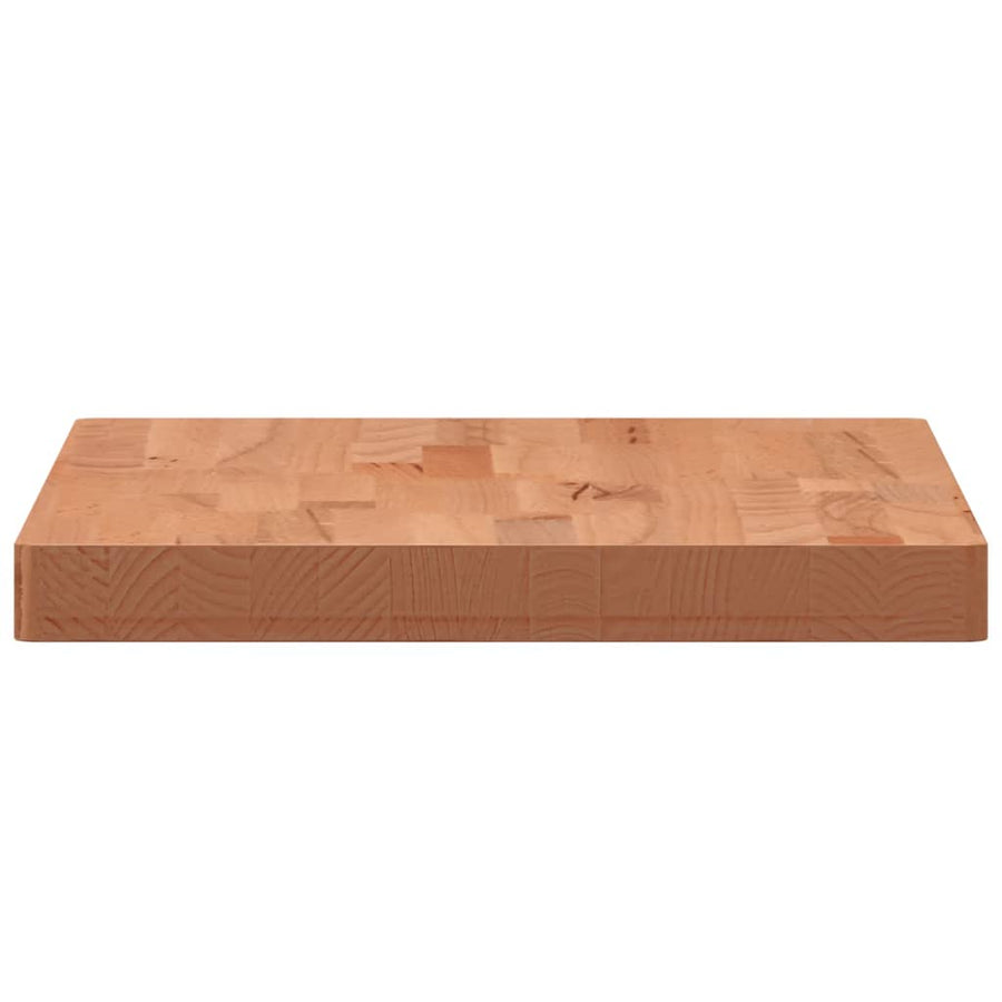 Wastafelblad Massief Beukenhout 80 x 40 x 4 cm Bruin