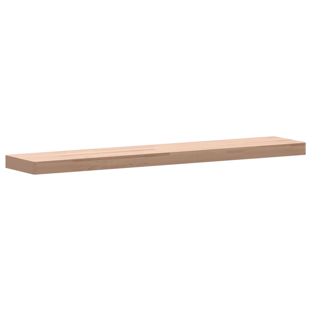 Wandschap Massief Beukenhout 100 x 20 x 4 cm Naturel