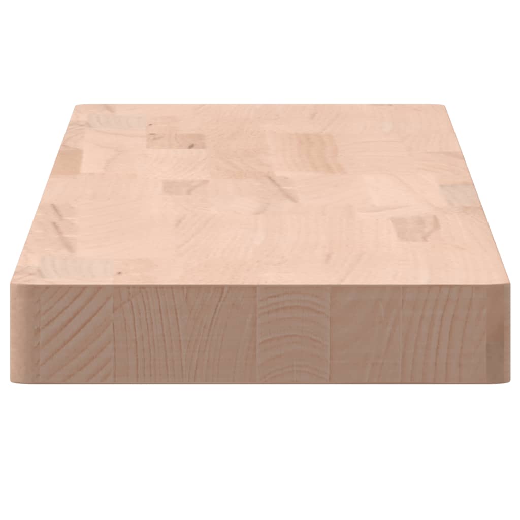 Wandschap Massief Beukenhout 100 x 20 x 4 cm Naturel
