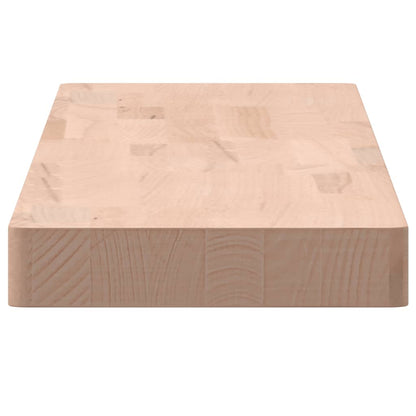 Wandschap Massief Beukenhout 100 x 20 x 4 cm Naturel
