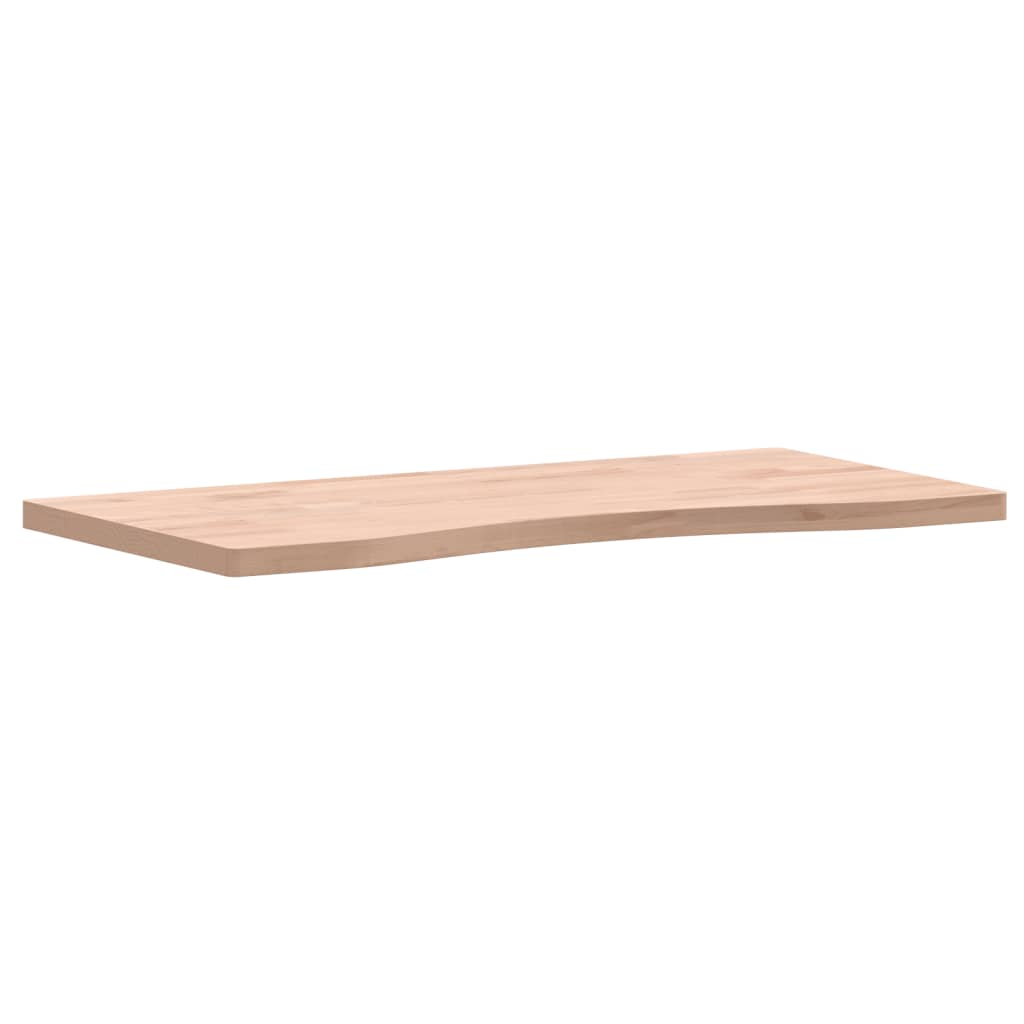 Bureaublad 80X(36-40)X2,5 Cm Massief Beukenhout 80 x (36-40) x 2.5 cm Naturel