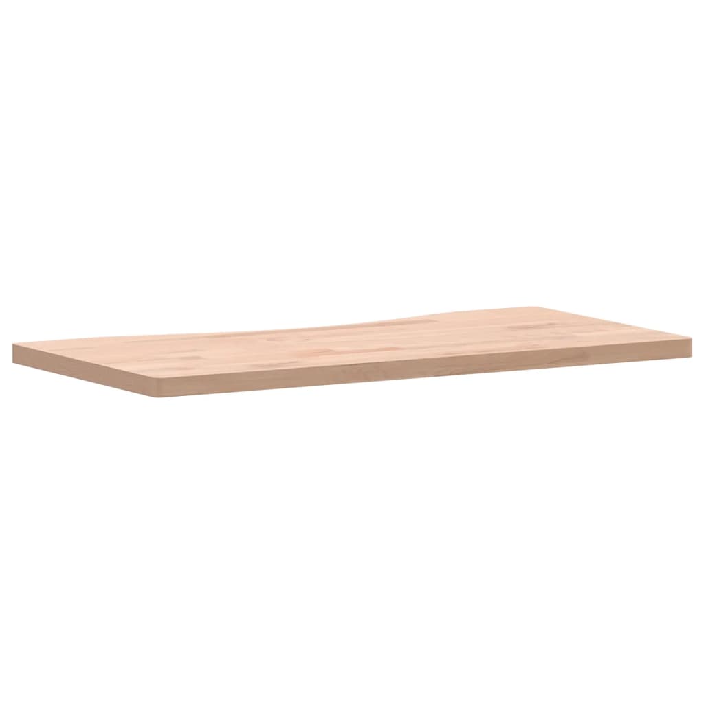 Bureaublad 80X(36-40)X2,5 Cm Massief Beukenhout 80 x (36-40) x 2.5 cm Naturel