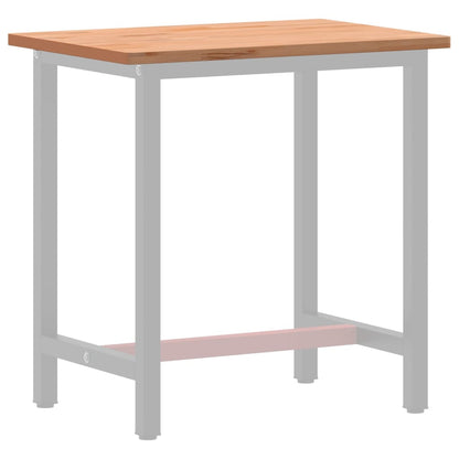 Werkblad 80X55X2,5 Cm Massief Beukenhout