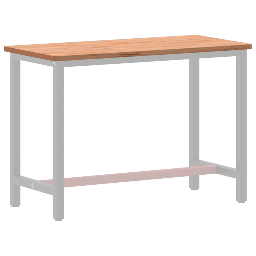 Werkblad 115X55X2,5 Cm Massief Beukenhout