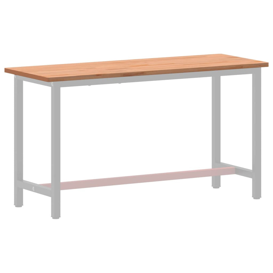 Werkblad 150X55X2,5 Cm Massief Beukenhout