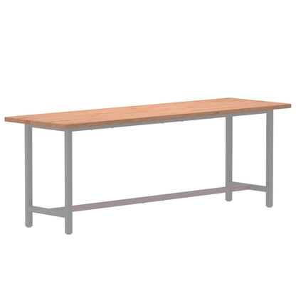 Bureaublad 180x55x2,5 cm massief beukenhout