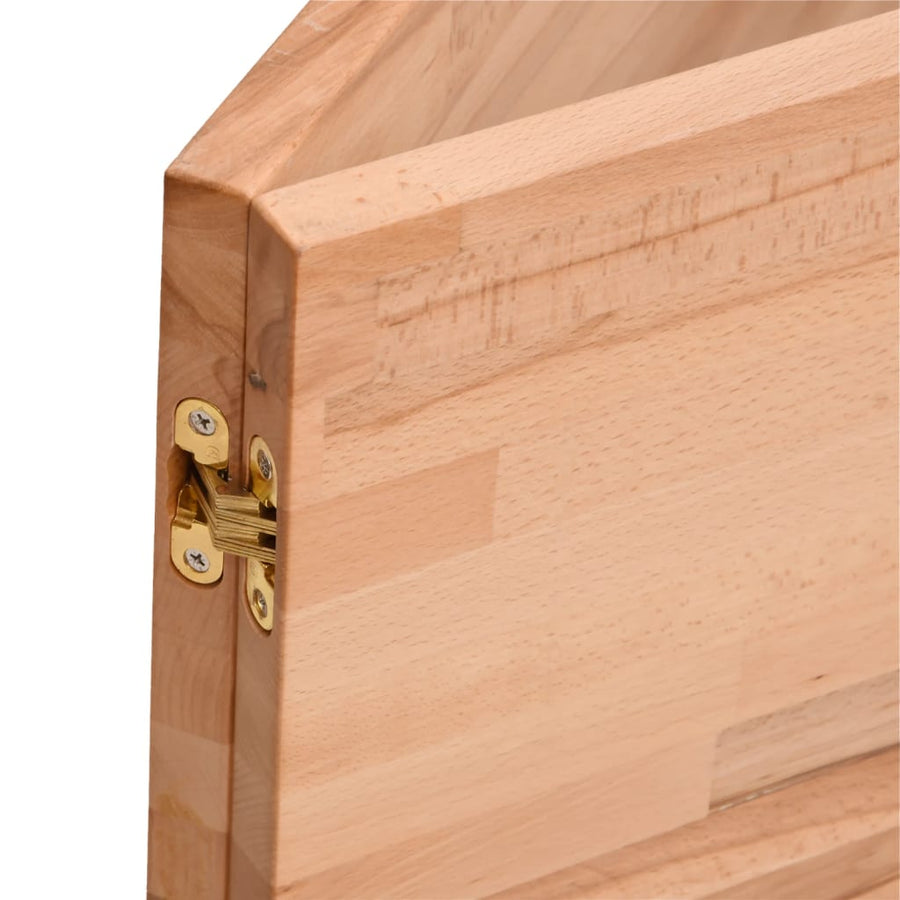 Bureaublad 180x55x2,5 cm massief beukenhout