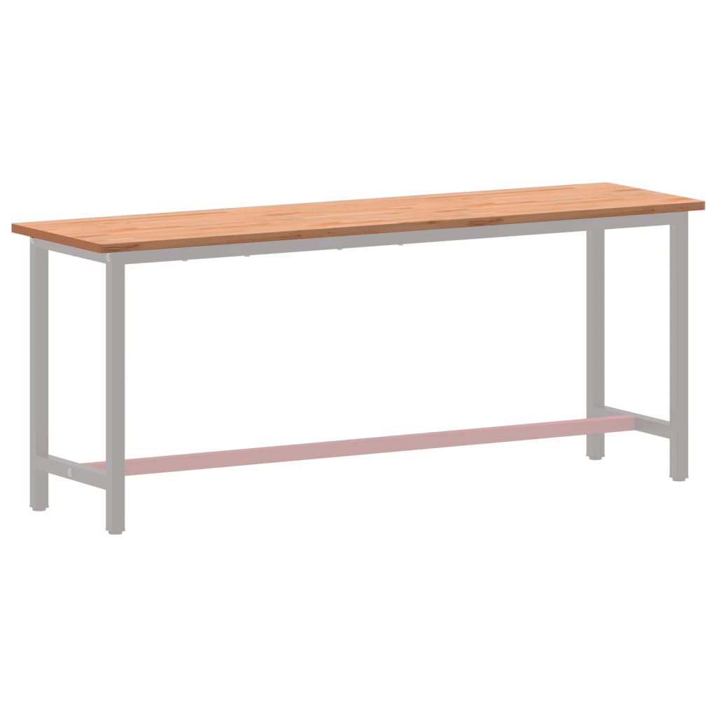 Werkblad 200X55X2,5 Cm Massief Beukenhout
