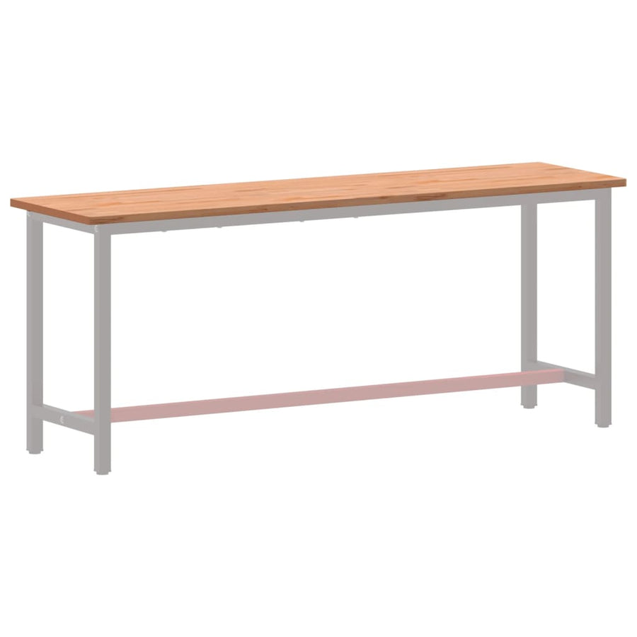 Werkblad 200X55X2,5 Cm Massief Beukenhout